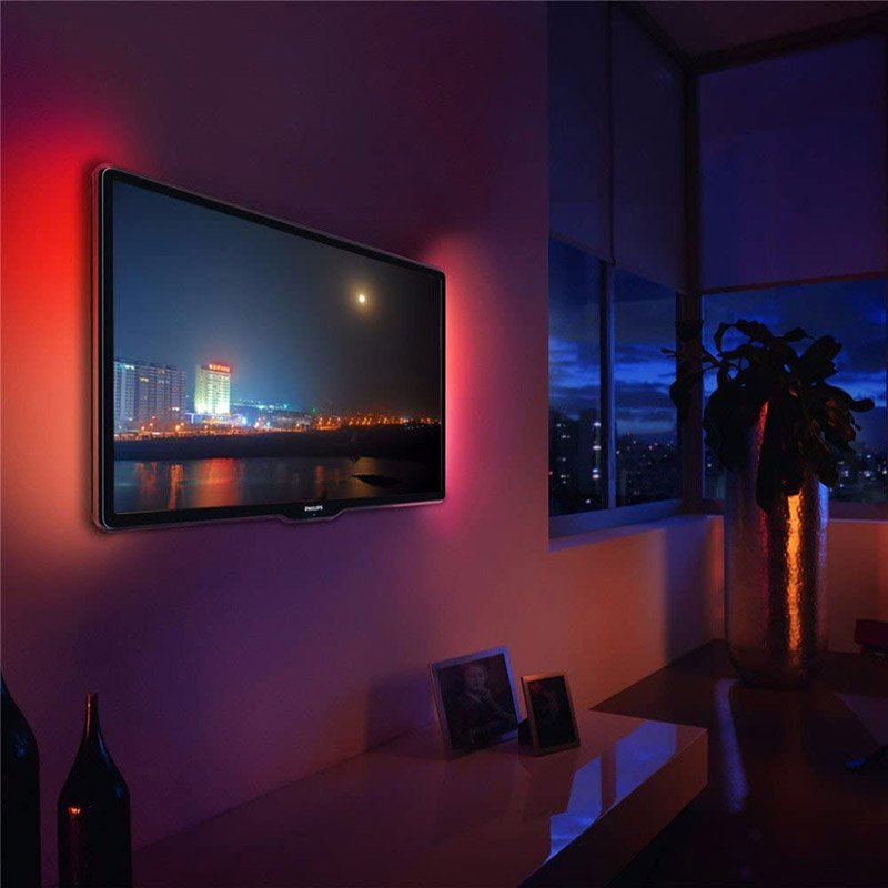 1M 5V RGB LED STRIP LIGHT COLOUR CHANGE USB KIT BACKGROUND LIGHTING TV/PC LAPTOP 