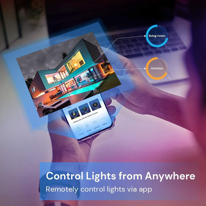 DC24V 5050RGB 16.4 stop/5M Wifi APP Control Symphony Music Bluetooth Flexibilní sada LED světelných proužků DC24V 5050RGB 16.4 stop/5M Wifi APP Control Symphony Music Bluetooth Flexibilní sada LED světelných proužků