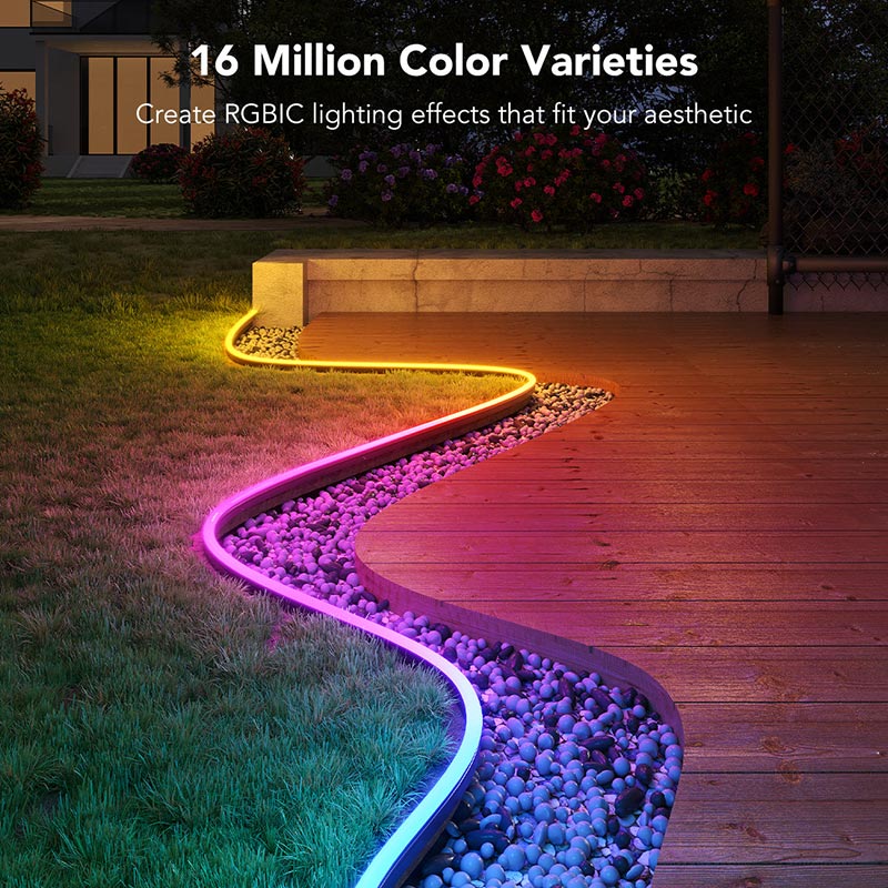 IP68 Neon Light Kit WS2811/TM1934 Outdoor LED Strip Lights 5m~20m 