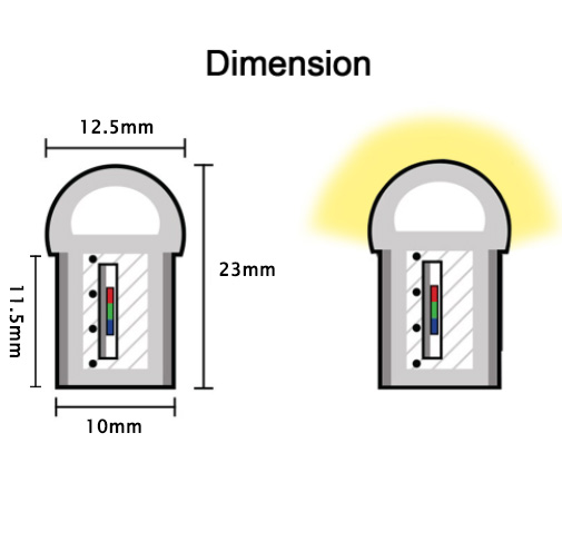 IP68 Neon Light Kit WS2811/TM1934 Outdoor Lights 5m~20m :