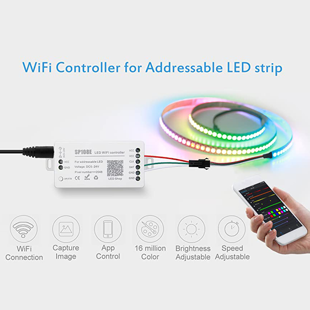 Bluetooth Neon Rope Flexible LED Strip Light RGB+W Outdoor Holiday 15-30m IP68 