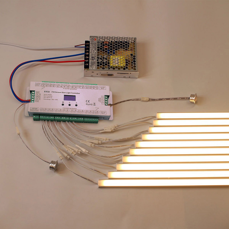 Intelligent Motion Sensor LED Stair Lights Kit - SuperLightingLED