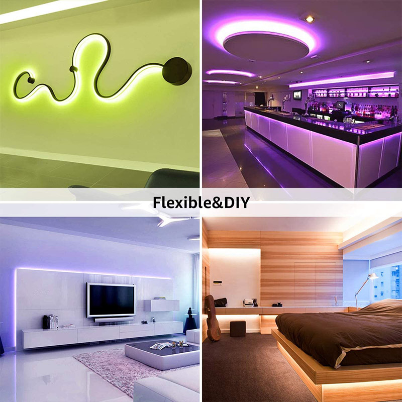 DC12V 16.4 stop/5M 3528RGB Flexibilní sada LED světelných pásů, 60 LED/M, vícebarevný markýz s 24 klávesami/44 klávesami dálkový ovladač DC12V 16.4 stop/5M 3528RGB Flexibilní sada LED světelných pásů, 60 LED/M, vícebarevný markýz s 24 klávesami/44 klávesami dálkový ovladač