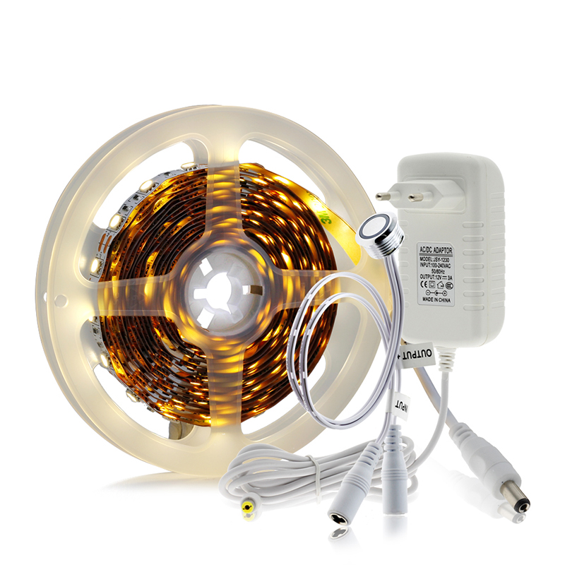 3.28 Fuß weißes LED-Streifen-Beleuchtungsset für Heimwerker, mit Touch-Dimmerschalter