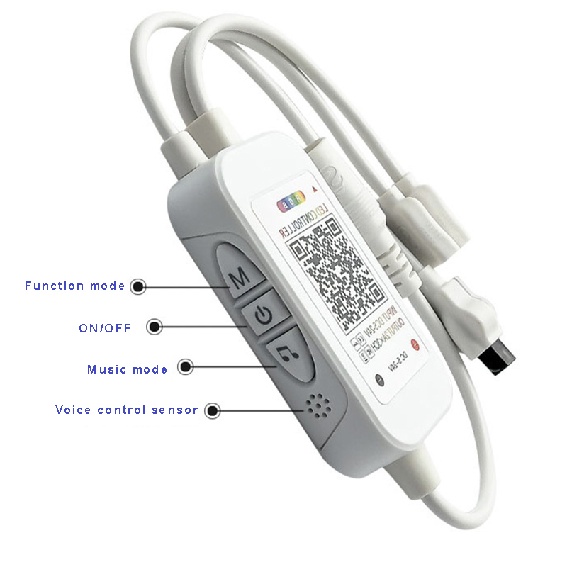 DC12V 16.4ft/5M 5050RGB Bluetooth Controller Unabhängige Tasten LED-Lichtleisten-Kit, 30LEDs/M, flexible LED-Lichtleiste DC12V 16.4ft/5M 5050RGB Bluetooth Controller Unabhängige Tasten LED-Lichtleisten-Kit, 30LEDs/M, flexible LED-Lichtleiste