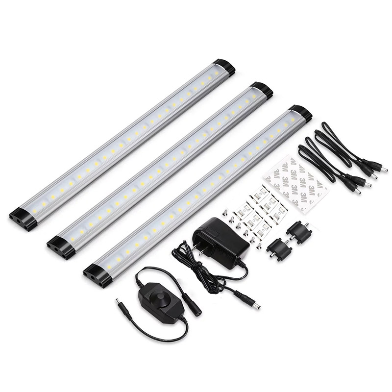 DC12V 42LEDs/PCS Knopf-Dimmschrank-LED-Lichtleisten-Kit, 3PCS menschlicher Körper-Induktionsschalter Kleiderschrank-Lichtleiste