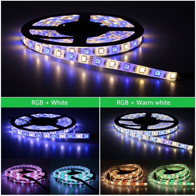 DC12V 16.4 stop/5M SMD 5050 RGB/RGBW/RGBWW Světelná sada LED pásků, 60 LED/m, flexibilní LED světelný pás s měnitelnou barvou DC12V 16.4 stop/5M SMD 5050 RGB/RGBW/RGBWW Světelná sada LED pásků, 60 LED/m, flexibilní LED světelný pás s měnitelnou barvou