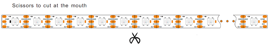 WS2815 12V adresovatelná LED pásková světla
