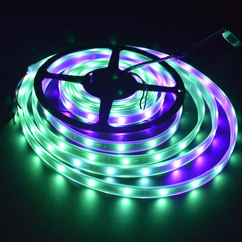 Firsts 32.8 Fuß Dream Magic Colors RGB-LED-Streifenlichter, adressierbar, WS 2811 ICS-Steuerung, 5050 SMD, wasserdicht, optional + RF-Fernbedienung + 6 A Netzteil (10 m, 32.8 Fuß Komplettset) Firsts 32.8 Fuß Dream Magic Colors RGB-LED-Streifenlichter, adressierbar, WS 2811 ICS-Steuerung, 5050 SMD, wasserdicht, optional + RF-Fernbedienung + 6 A Netzteil (10 m, 32.8 Fuß Komplettset)