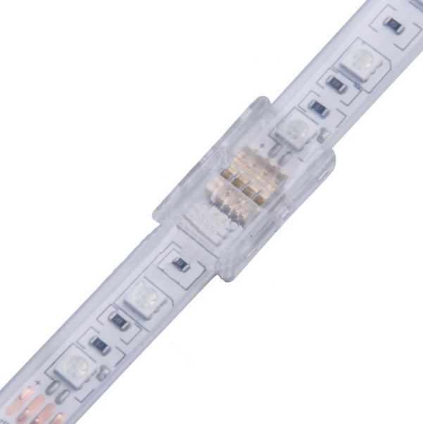10mm 4pinová bezpájková odizolovací přezka vodotěsná IP67 konektor hroší přezka deska k drátu vhodná pro RGB pouzdro LED páskové světlo