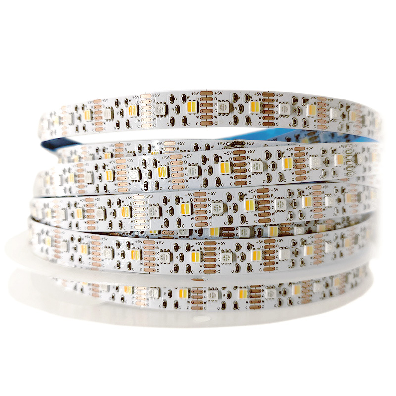 10mm SMD2835 RGB+CCT 5V RGBWW Lichtstreifen 120LEDs/m