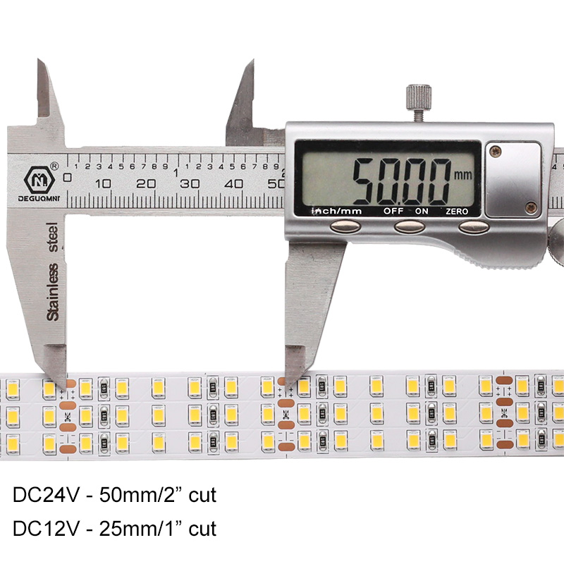 12V 24V 2835 Bílý třířadý LED pásek 360LEDs/m Super jasné LED páskové světlo 12V 24V 2835 Bílý třířadý LED pásek 360LEDs/m Super jasné LED páskové světlo