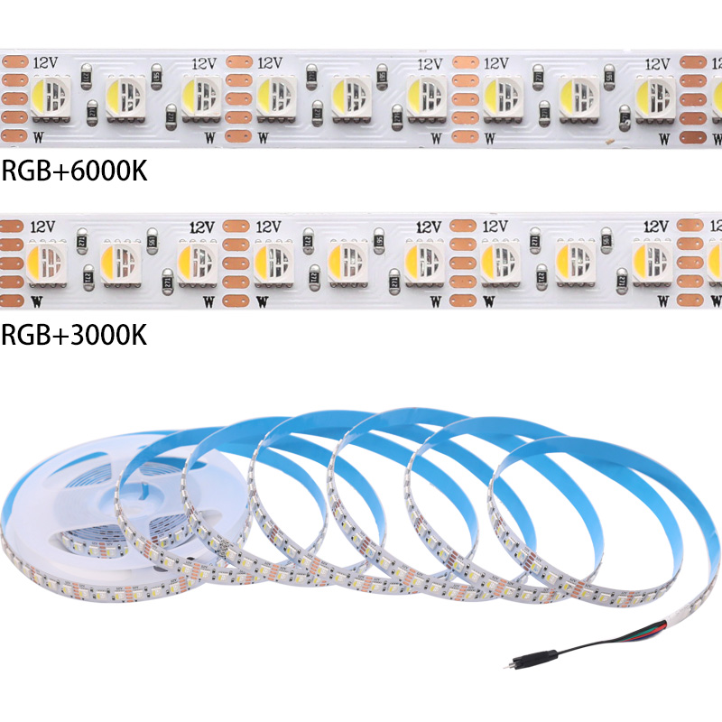 12V 4-In-1 RGBW LED Tape Light 108 LEDs Per Meter