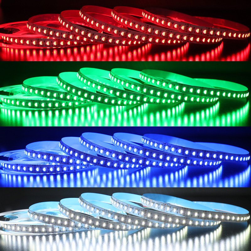 12V 4-In-1 RGBW LED Tape Light 108 LEDs Per Meter