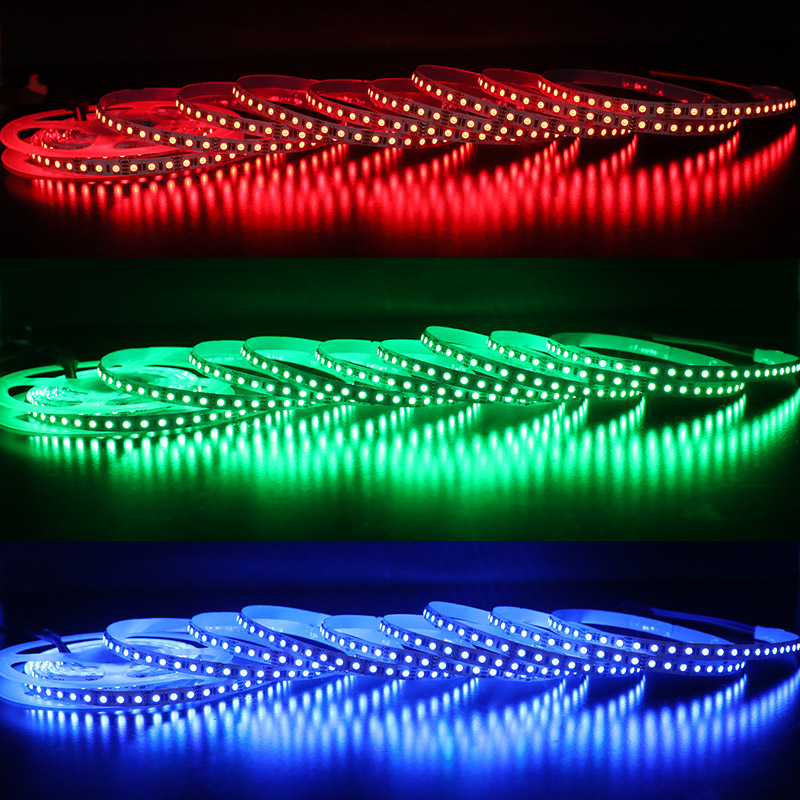 12V 8mm 3535 RGB LED Strip 600LEDs 16ft