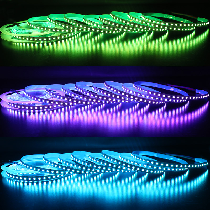 12V 8mm 3535 RGB LED Strip 600LEDs 16ft