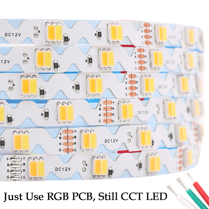12V 240 Světla CCT Nastavitelná teplota barev S LED Channel Signage Strip 12V 240 Světla CCT Nastavitelná teplota barev S LED Channel Signage Strip