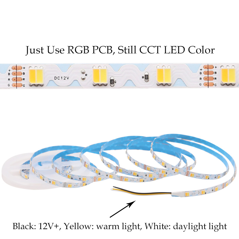 12V 240 Světla CCT Nastavitelná teplota barev S LED Channel Signage Strip 12V 240 Světla CCT Nastavitelná teplota barev S LED Channel Signage Strip
