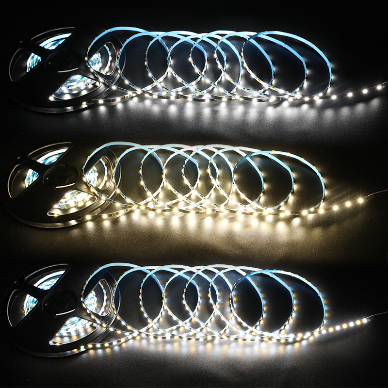 12V Smallest 4mm 2835 CCT Dual White LED Strip Lights