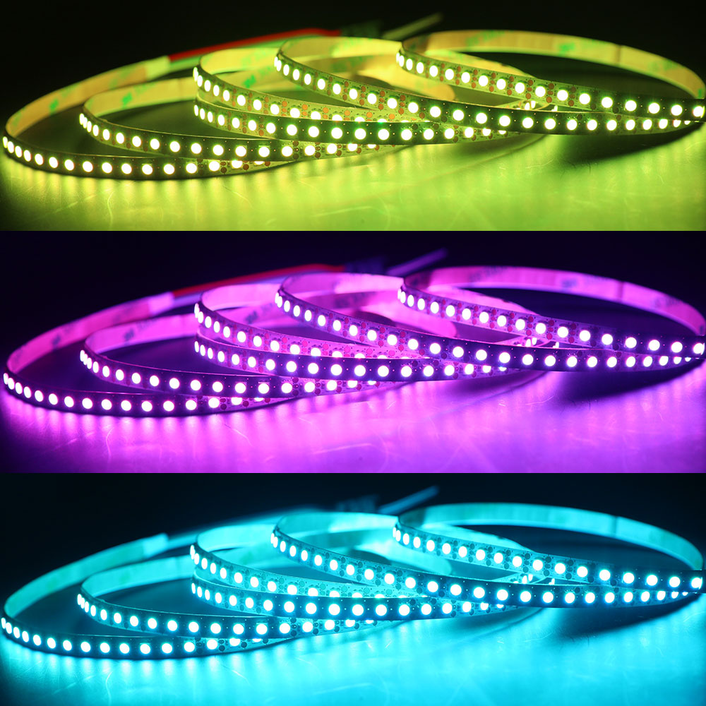 Ultra tenký 7mm široký SK6812 3535SMD DC5V digitální inteligentní adresovatelný RGB LED páskový světlo, 144 LED/m, 3.28-6.56 stop na prodej Ultra tenký 7mm široký SK6812 3535SMD DC5V digitální inteligentní adresovatelný RGB LED páskový světlo, 144 LED/m, 3.28-6.56 stop na prodej
