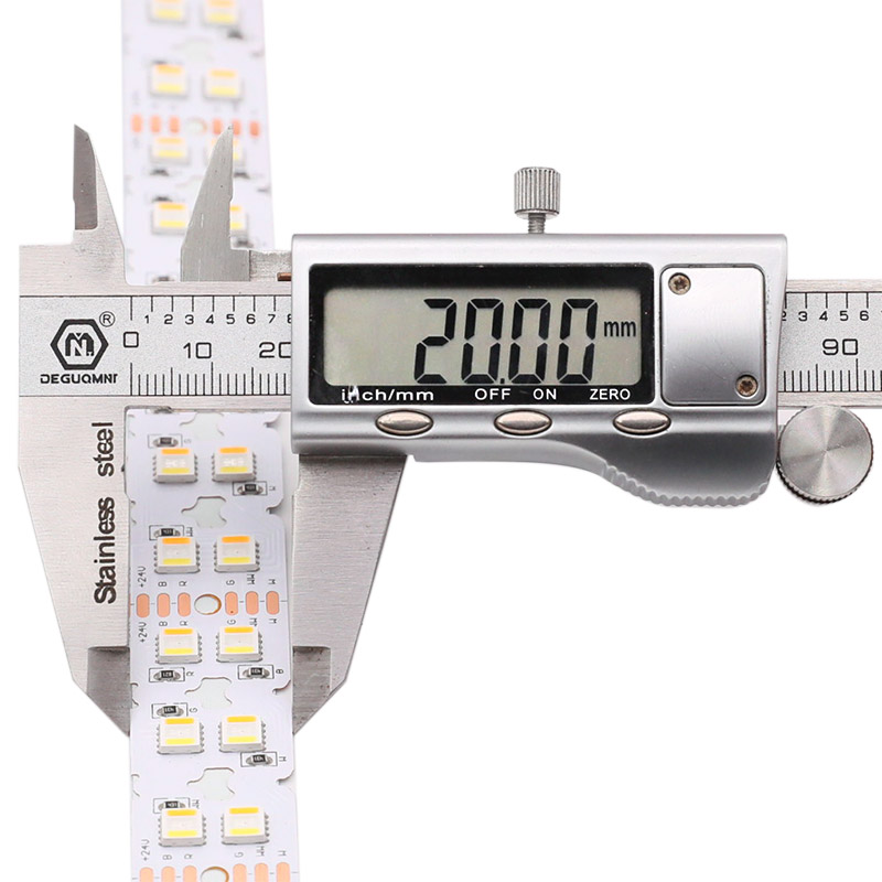 24V 2 řada 5v1 plně barevné ladění Flexibilnější LED pásek S RGBCW 24V 2 řada 5v1 plně barevné ladění Flexibilnější LED pásek S RGBCW