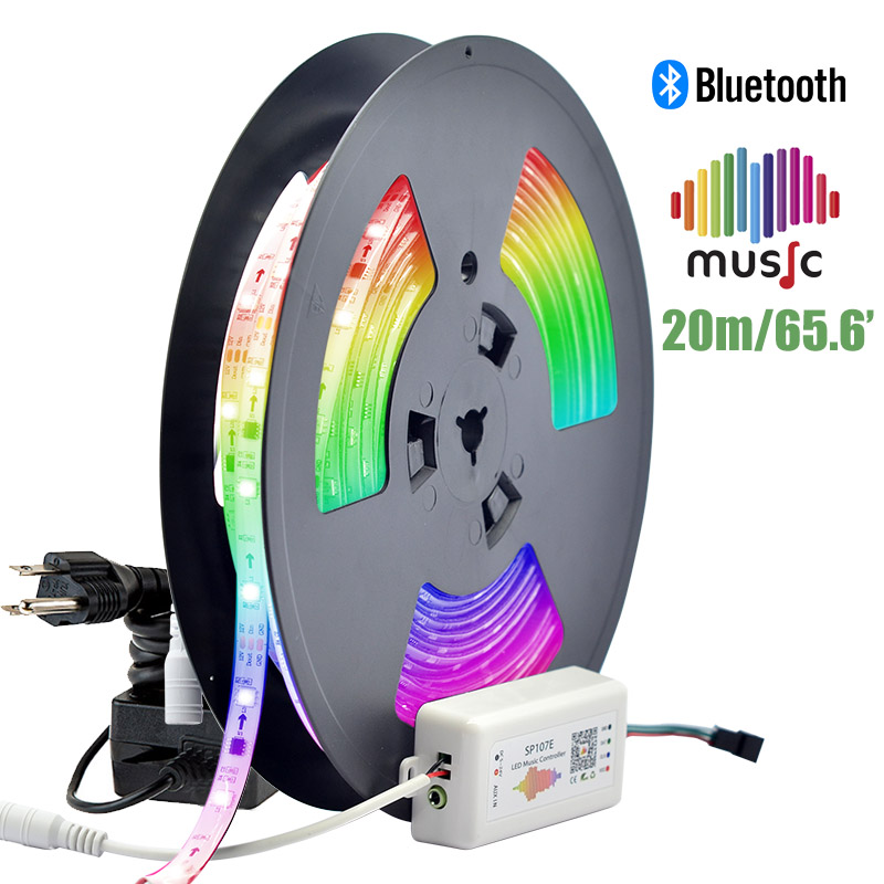 GuoTonG 50ft/15m LED Lights Strip kit,Waterproof 3000K Warm White,110V 2 Wir... 