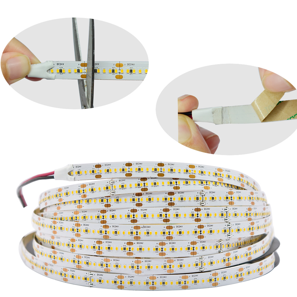 Hochhelle 2216SMD 300LEDs/M weiße flexible LED-Bandleuchten – DC24V Hochhelle 2216SMD 300LEDs/M weiße flexible LED-Bandleuchten – DC24V