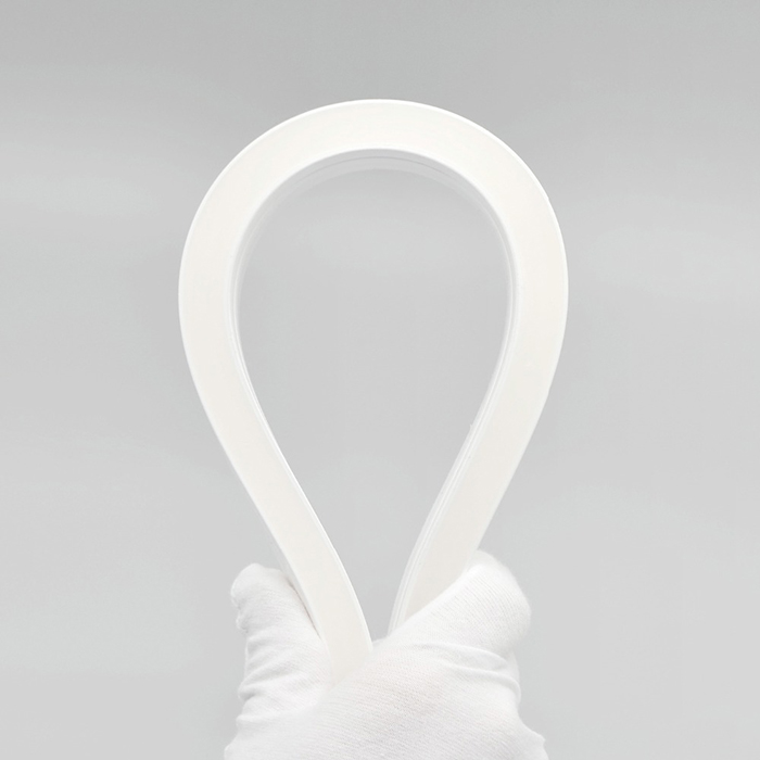 Side View Flexible Silicone White LED Profile 16.4FT/Reel