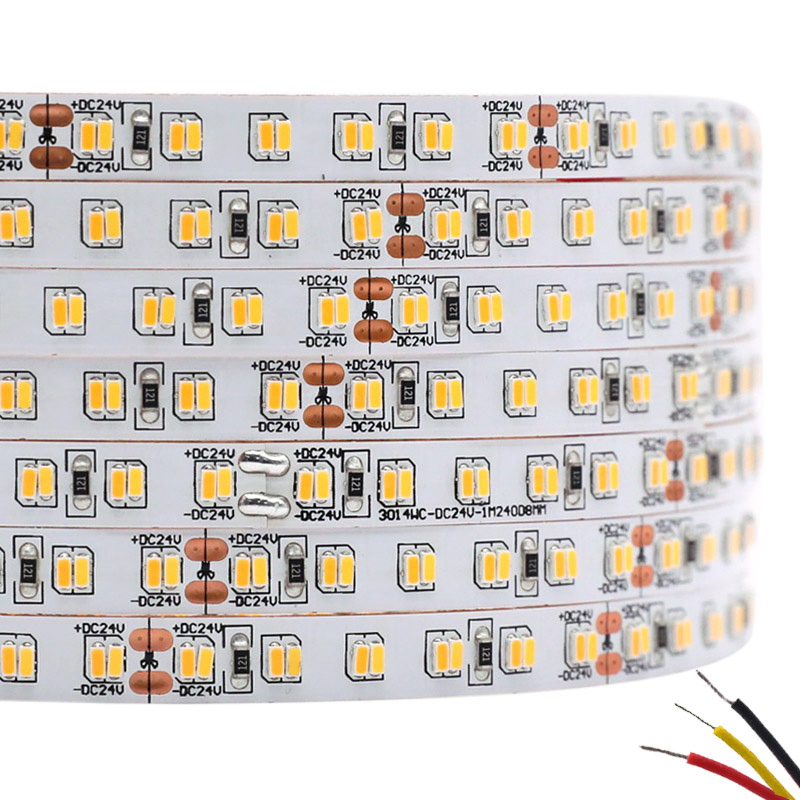 3014 240LEDs/m laditelné bílé LED páskové světlo 24V 8mm 3014 240LEDs/m laditelné bílé LED páskové světlo 24V 8mm
