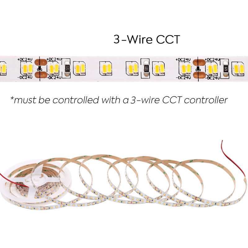 3014 240LEDs/m laditelné bílé LED páskové světlo 24V 8mm 3014 240LEDs/m laditelné bílé LED páskové světlo 24V 8mm