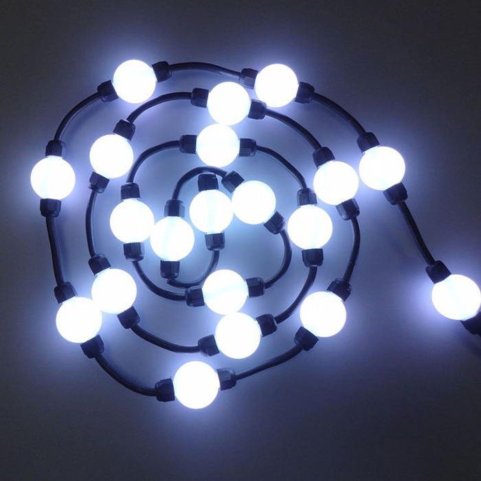 DC12V/24V 50mm 6 led 360 stupňů 20 kuliček/struna 3D LED pixelový kulový světelný zdroj, 3D světelná koule, bodový světelný zdroj, 3D křišťálové pixelové světlo DC12V/24V 50mm 6 led 360 stupňů 20 kuliček/struna 3D LED pixelový kulový světelný zdroj, 3D světelná koule, bodový světelný zdroj, 3D křišťálové pixelové světlo