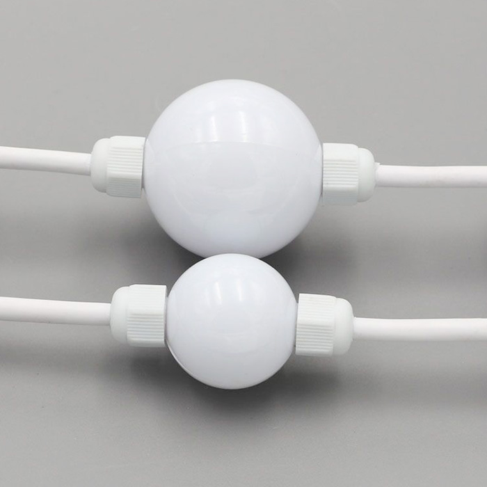 DC12V/24V 50mm 6 led 360 stupňů 20 kuliček/struna 3D LED pixelový kulový světelný zdroj, 3D světelná koule, bodový světelný zdroj, 3D křišťálové pixelové světlo DC12V/24V 50mm 6 led 360 stupňů 20 kuliček/struna 3D LED pixelový kulový světelný zdroj, 3D světelná koule, bodový světelný zdroj, 3D křišťálové pixelové světlo