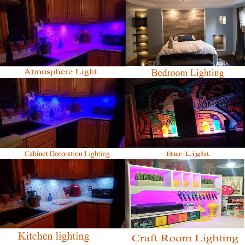 DC12V 3W/PCS 4PCS RGB-Farbwechsel-LED-Puck-Beleuchtungsset unter dem Schrank, mit 2.4-G-Touch-Fernbedienung DC12V 3W/PCS 4PCS RGB-Farbwechsel-LED-Puck-Beleuchtungsset unter dem Schrank, mit 2.4-G-Touch-Fernbedienung
