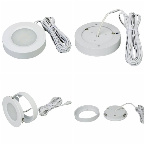 DC12V 2W/PCS 6PCS Denní světlo/teplá bílá LED sada osvětlení pod skříň, s otočným stmívačem DC12V 2W/PCS 6PCS Denní světlo/teplá bílá LED sada osvětlení pod skříň, s otočným stmívačem