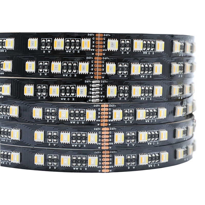 72LEDs/m RGBWW LED světelný pásek DC24V 12mm páska na změnu barvy 16.4ft