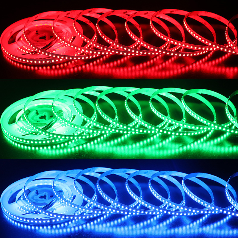 8mm 2835 RGB LED Strip Light 168 Per Meter Highest Density