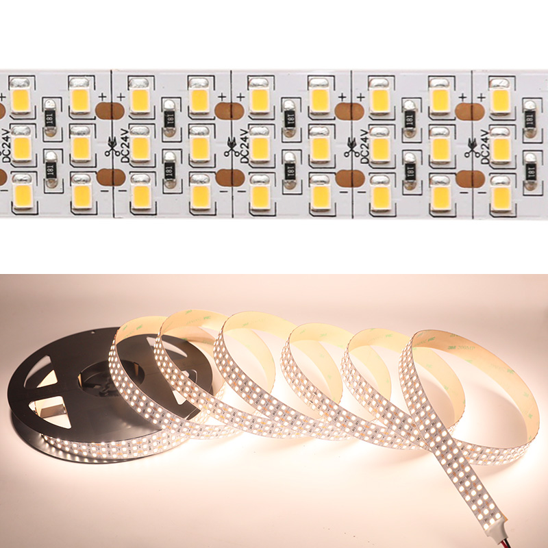 95 CRI, 20 mm breit, 3 Reihen, extra hell, 2835 LED-Streifen, 24 V DC, 360 LEDs/m 95 CRI, 20 mm breit, 3 Reihen, extra hell, 2835 LED-Streifen, 24 V DC, 360 LEDs/m