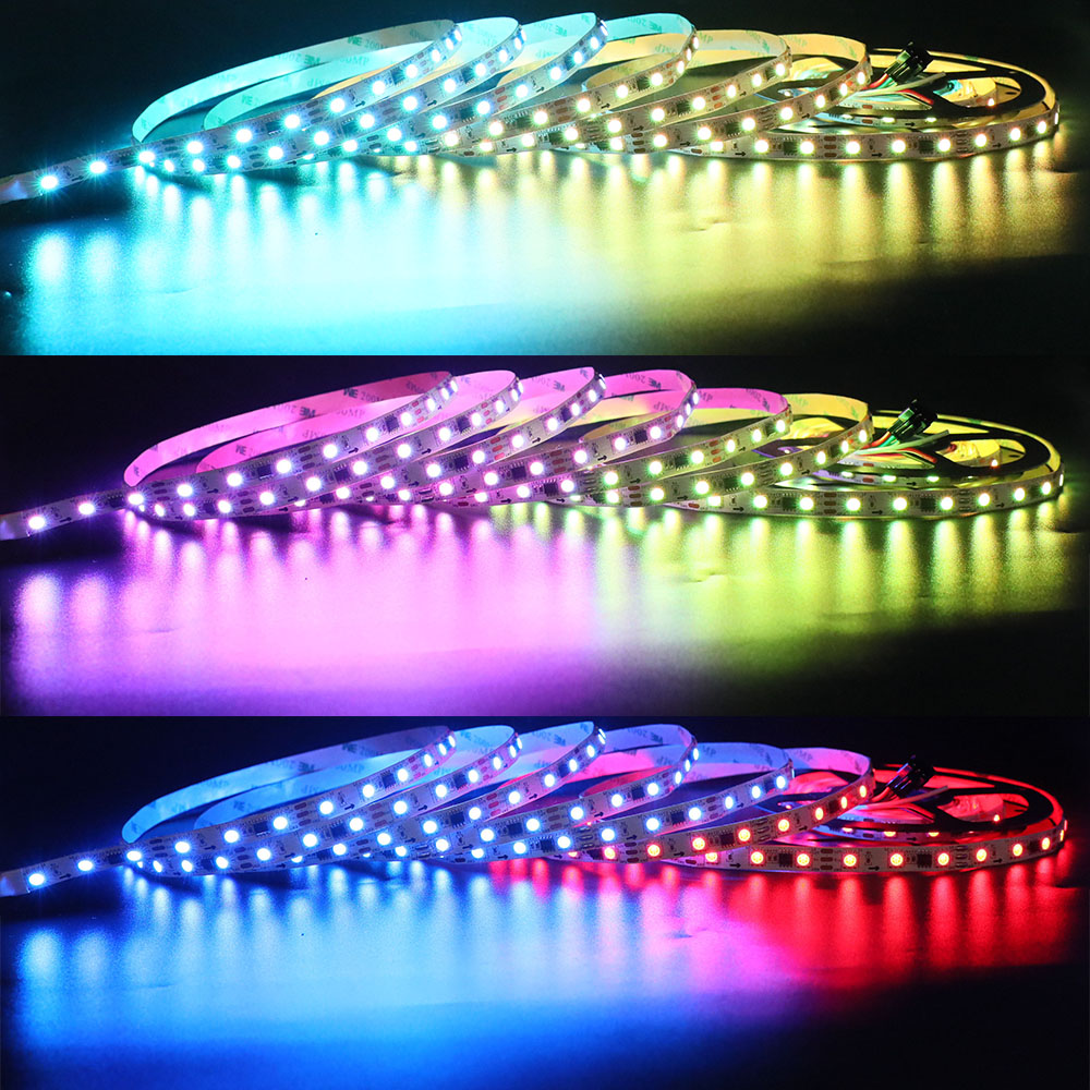 APA102 Vícebarevné LED páskové světlo 60LED/m, 12V 5050 RGB LED APA102 Vícebarevné LED páskové světlo 60LED/m, 12V 5050 RGB LED