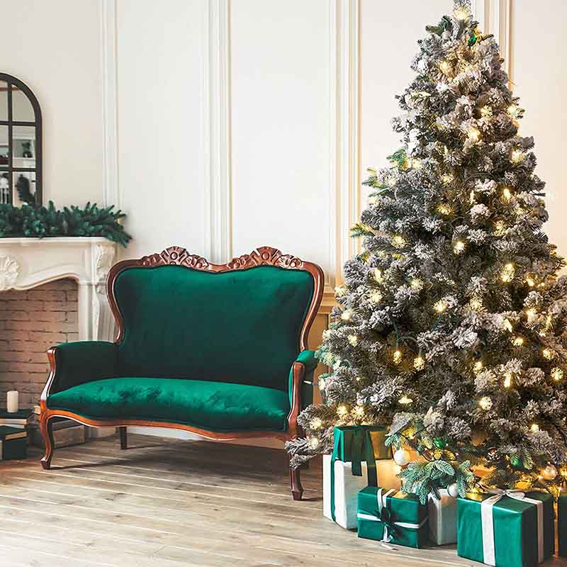 Weihnachtsbeleuchtung für den Innen- und Außenbereich, Schneeflocken-LED, 50 Glühbirnen pro 16.3-Fuß-Set, warmweiß Weihnachtsbeleuchtung für den Innen- und Außenbereich, Schneeflocken-LED, 50 Glühbirnen pro 16.3-Fuß-Set, warmweiß
