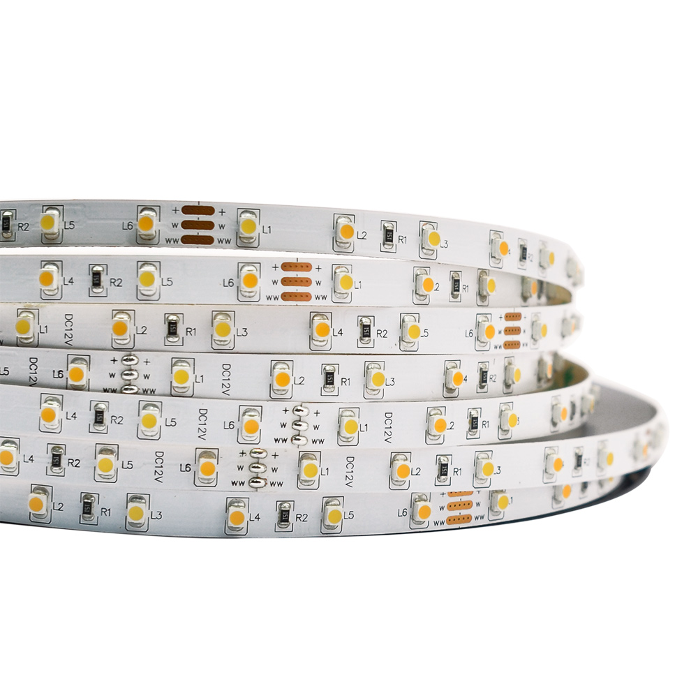 Farbtemperatur Reinweiß + Warmweiß Serie DC12V 3528SMD 300LEDs Flexibler LED-Streifen – 16.4 Fuß pro Rolle