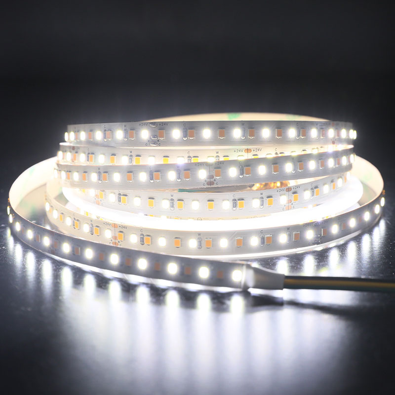DC24V 2835SMD 840LEDs CCT LED páskové světlo – čistě bílá + teplá bílá DC24V 2835SMD 840LEDs CCT LED páskové světlo – čistě bílá + teplá bílá