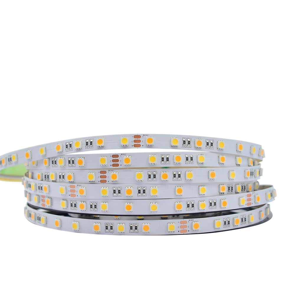 DC12V/24V 5050SMD 300LEDs Flexibles CCT-LED-Lichtband – Serie Reinweiß + Warmweiß, superhell DC12V/24V 5050SMD 300LEDs Flexibles CCT-LED-Lichtband – Serie Reinweiß + Warmweiß, superhell