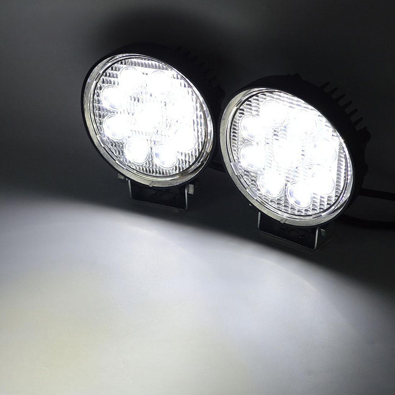 DC12-24V 9LEDs 27W 4-Zoll-Auto-LED-Arbeitslicht Runde Offroad-modifizierte Scheinwerfer Technische Fahrzeughilfsbeleuchtung Inspektionsleuchten DC12-24V 9LEDs 27W 4-Zoll-Auto-LED-Arbeitslicht Runde Offroad-modifizierte Scheinwerfer Technische Fahrzeughilfsbeleuchtung Inspektionsleuchten