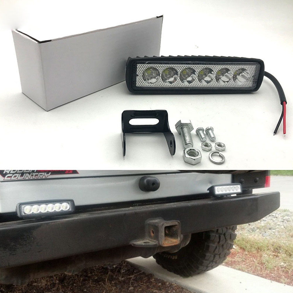 DC12-24V 6LED 18W 6palcová pracovní svítilna do auta LED reflektory pro nákladní vozidla upravené lampy Ultratenké proužky DC12-24V 6LED 18W 6palcová pracovní svítilna do auta LED reflektory pro nákladní vozidla upravené lampy Ultratenké proužky