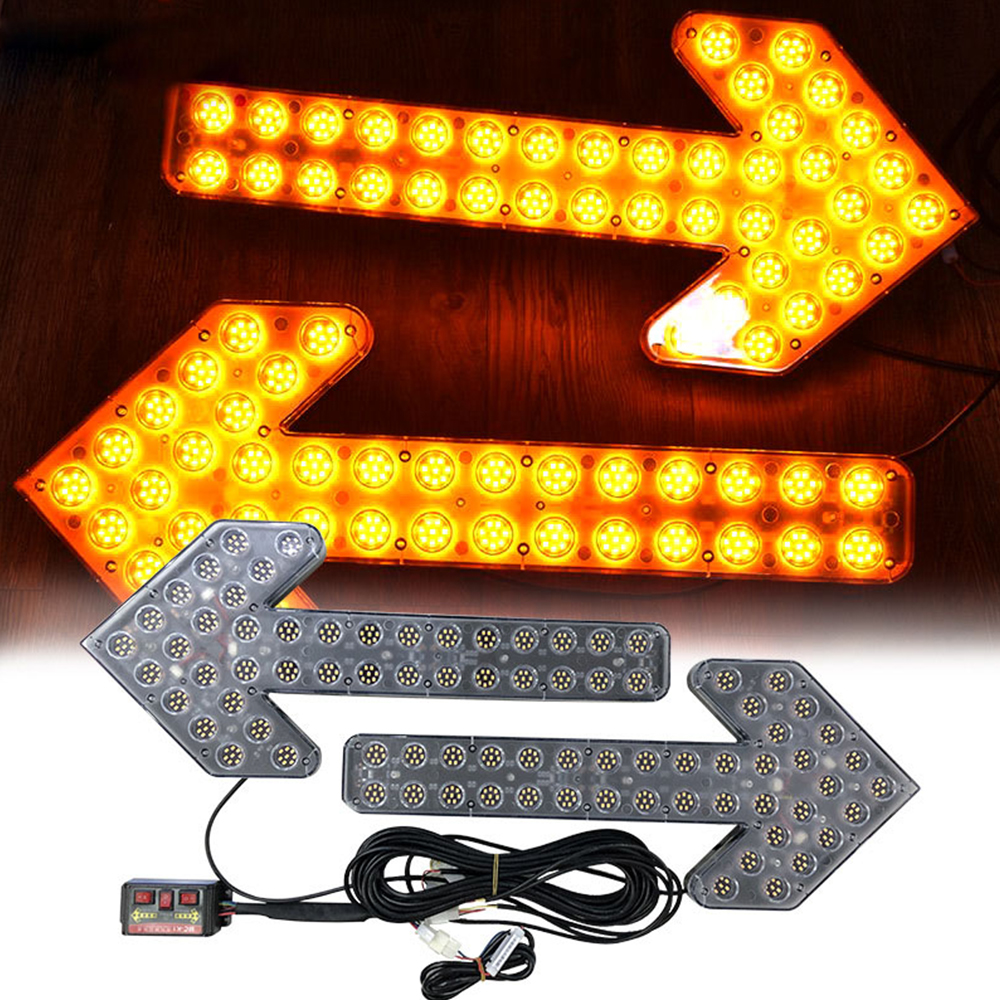 DC12/24V 2X320LEDs 25W LED Auto Arrow Light Vodní lampa na stavbu vozovky Lampa Sprinkler Auto Stroboskop Sanitace Zametání Auto Varovné Vodní Lampa
