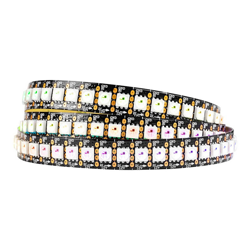 DC12V WS2815 (upgradovaný WS2812B) 1M 144 LED jednotlivě adresovatelných digitálních LED páskových světel (duální signální dráty), vodotěsné Dream Color Programovatelné 5050 RGB Flexibilní LED páskové světlo