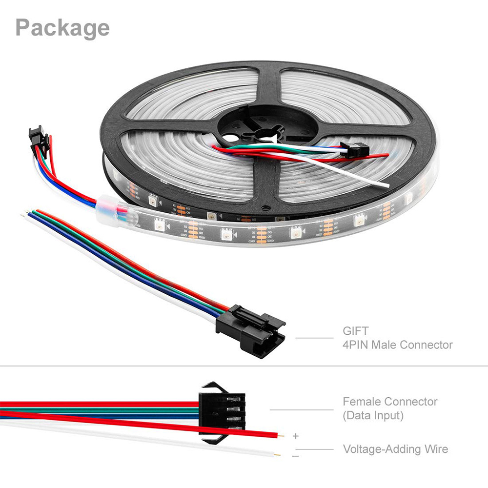 WS2815 Individuálně adresovatelný RGB LED pásek Dream Color 12V