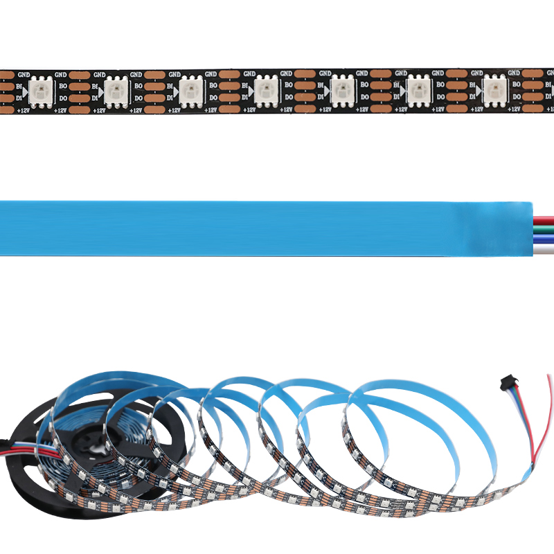 12V WS2815 Individuell adressierbarer 5050 RGB-LED-Lichtstreifen 60LEDs/m