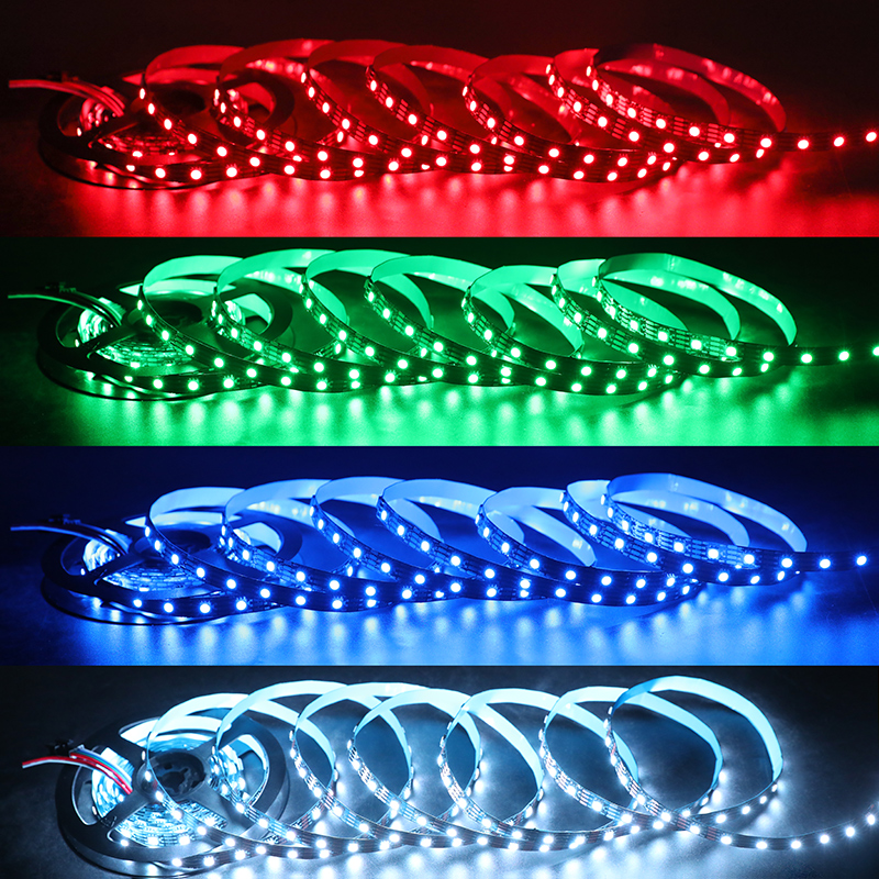 12V WS2815 Individuell adressierbarer 5050 RGB-LED-Lichtstreifen 60LEDs/m