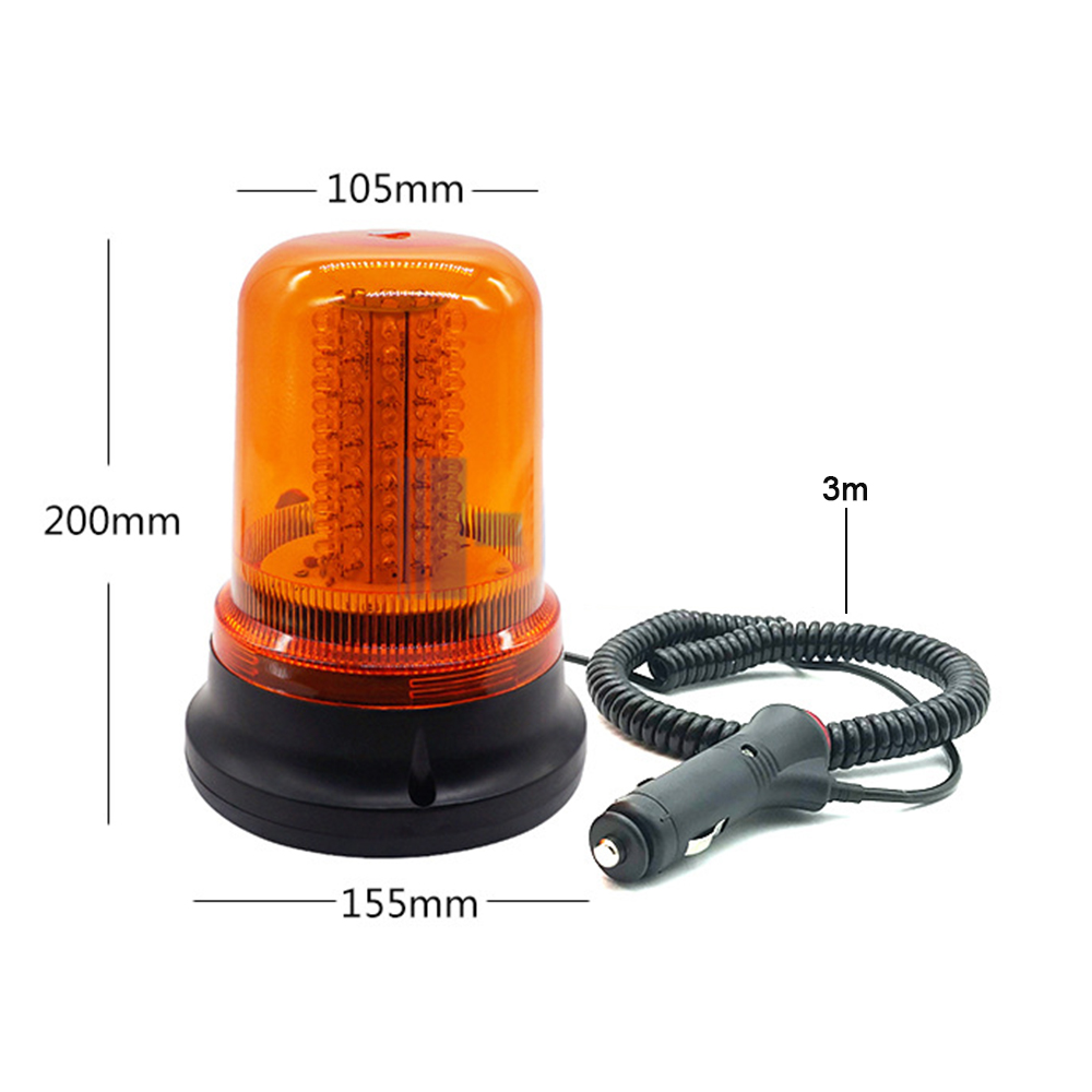 DC12V/24V 120LEDs 12W výstražné světlo do auta Bezpečnost nouzové vozidlo Magnetické otočné světlo Stroboskop Střešní světlo